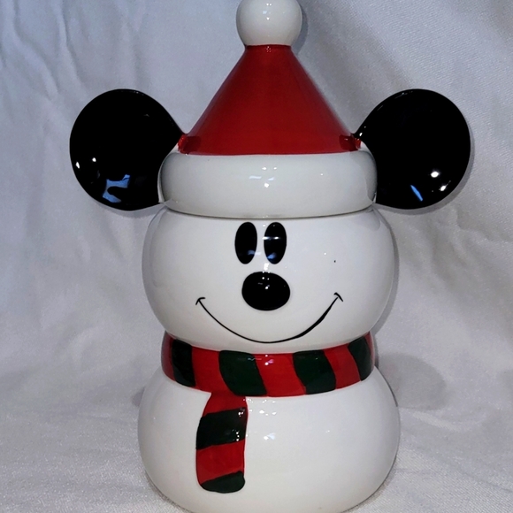 Christmas Mickey Cookie Jar